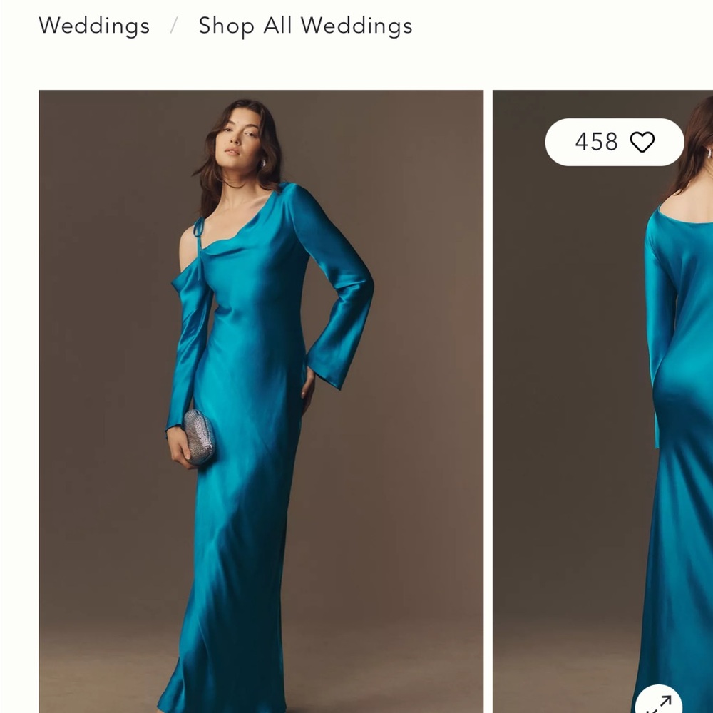 Shona Joy Elegant Blue One-Shoulder Dress